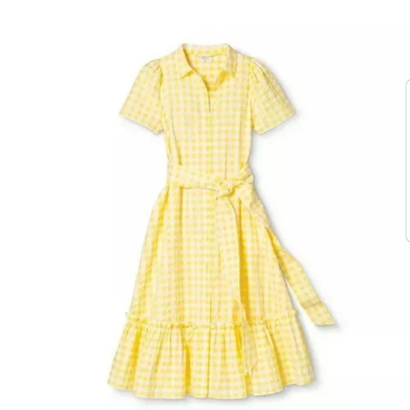 Lisa Marie Fernandez Target Size XXS Yellow Gingha - Picture 6 of 6